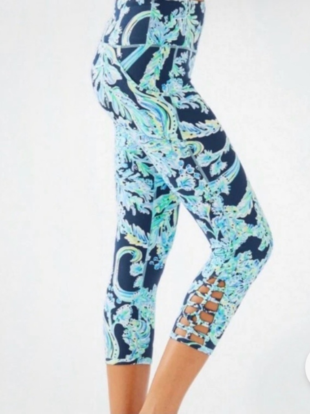 Lilly Pulitzer Aqua Luxletic Performance Leggings